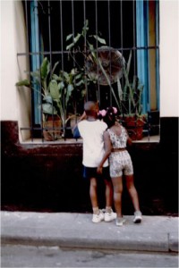 Cuban Kids at Window
